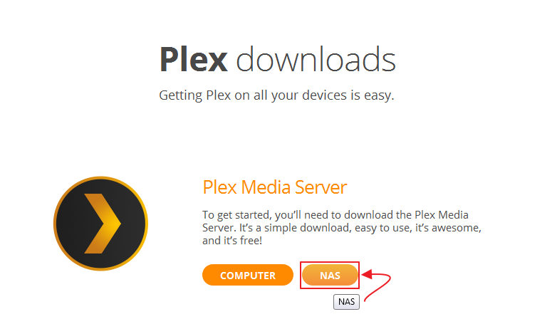 qnap plex media server download